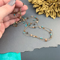 Radiant Necklace Triple Strand