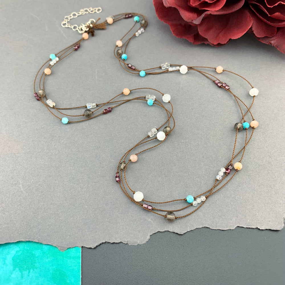 Radiant Necklace Triple Strand