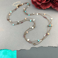 Radiant Necklace Triple Strand