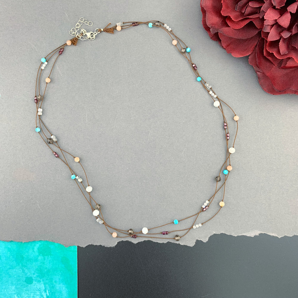 Radiant Necklace Triple Strand