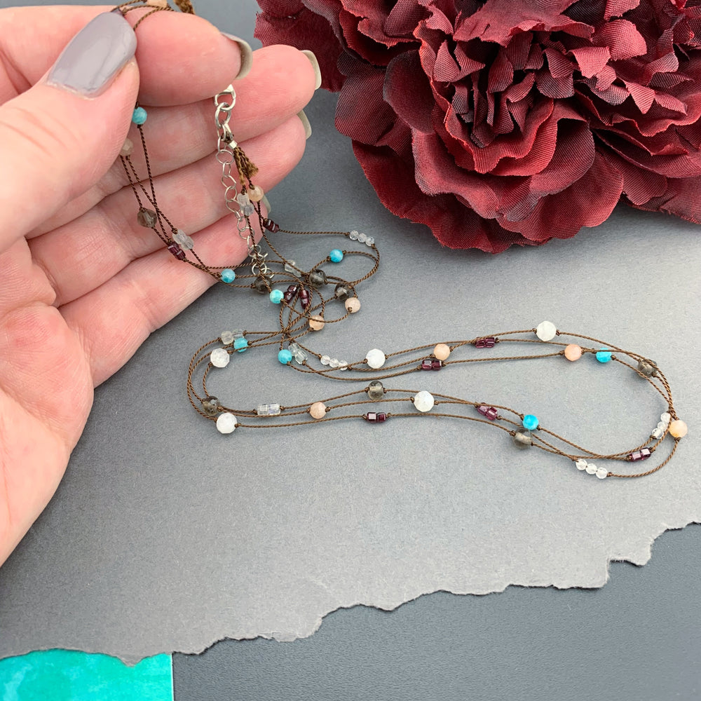 Radiant Necklace Triple Strand