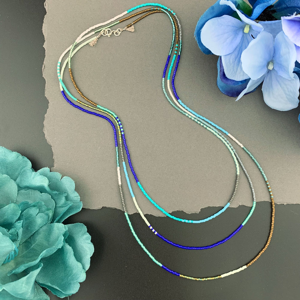 Single Strand Beaded Necklaces 60"