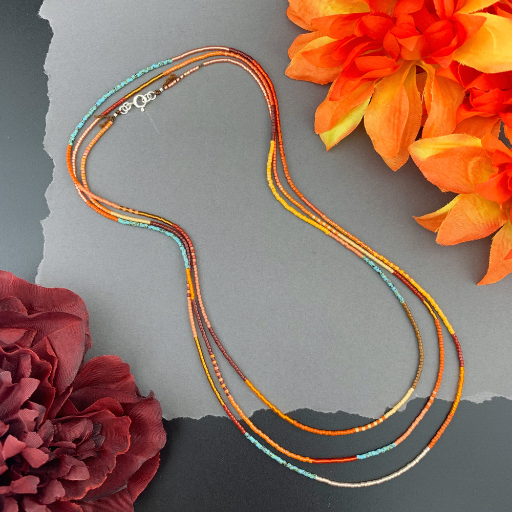 Single Strand Beaded Necklaces 60"