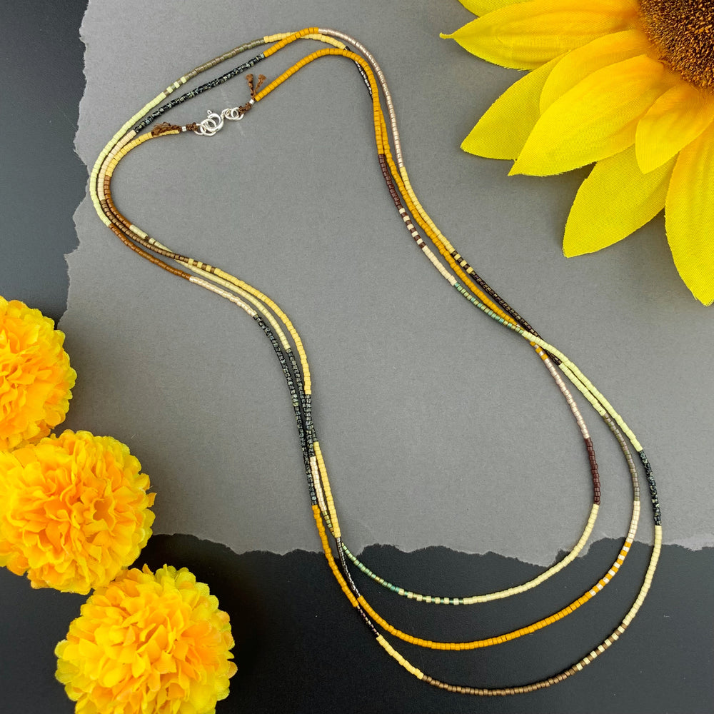 Single Strand Beaded Necklaces 60"