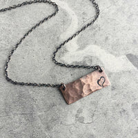 Hand Stamped Copper Bar III