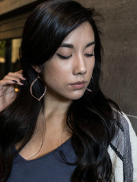Lavish Petal Hoop Earrings