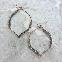 Lavish Petal Hoop Earrings